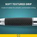 Always23 Ballpoint Pens, Comfort Grip Ballpoint Pen, Comfort Grip & Smooth Writing, Black Ink, 1mm 12 Pack