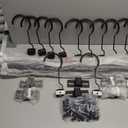 LXVOOEE Bike Ceiling Mount for Garage with 12Pcs Adjustable Rubber Coated Hooks, Ceiling Bike Hangers for Garage Bike Rack Indoor Bicyle Storage Rack, Holds Up to 1056lbs, 6-12 Bikes