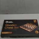 Chess Armory Wooden Chess Set 15 Inch - Classic Handcrafted Game Board for Adults and Kids with Extra Queen Pieces and Storage Box - Ideal for Home and Travel - Non-Magnetic