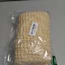 H.VERSAILTEX Waffle Bath Mat Super Absorbent Boho Bath Mat Non Slip Bath Rugs for Bathroom Floor Machine Washable Dry Fast Bathroom Rugs with Tassels, 17" x 24", Sand