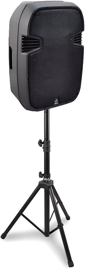 Mount Holder Heavy Duty Rubber Capped Tripod, Adjustable Height from 36.2 x 58.0 inches, Locking Safety PIN and 35mm Compatible Insert, On-Stage or In-Studio Use - PSTND1 (Single)