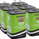 Interstate Batteries 6V HD Lantern Flashlight Battery (6-Pack) 6 Volt 7000 mAH Square Shape Beam Light (Spring Terminals) Camping, Hiking, Household, Lamps, Outdoors (DRY1403)