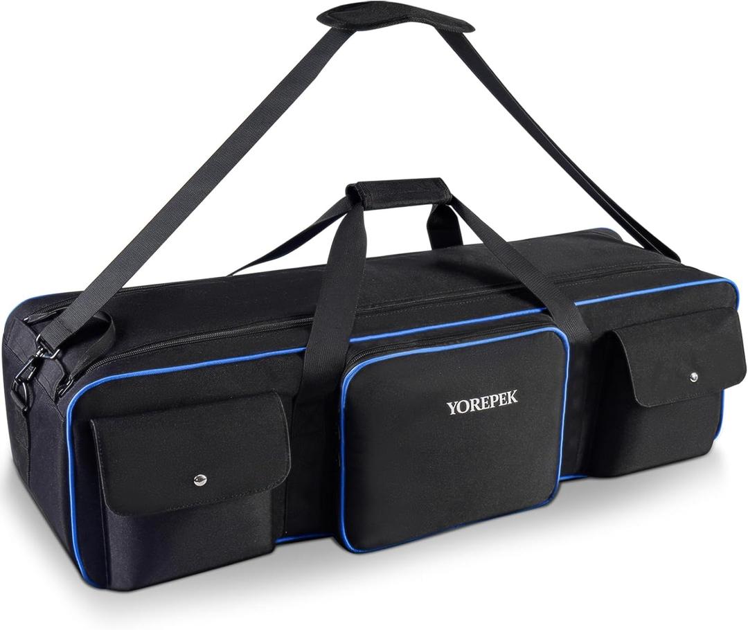 YOREPEK Tripod Carrying Case Bag 40.5", Resistant Light Stand Bag with 2 Protective Pads, Photo Studio Equipment Case fit Tripods Manfrotto, Monopods, Speaker Stands, Umbrellas, Accessories, Travel
