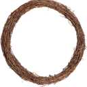 Grapevine Wreath Set, Marrywindix 1 Piece Natural Vine Branch Wreath Christmas DIY Rattan Wreath Garland for Christmas Holiday Craft Wedding Decor (14 in.)
