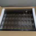 BXINREDA Acrylic Coffee Pod Organizer for Nespresso Vertuo Pod Holder 40 Pods Clear Vertuo Pod Storage Drawer (1 Tier) (Transparent Black)