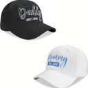 2pcs Mommy and Daddy Est 2025 Hat for Women/Men, Funny Adjustable Embroidered New Parents Gifts Baseball Cap for Valentines Christmas. 2pcs Mommy and Daddy Hat Set