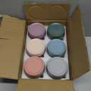 NETANY 6-pack 16 oz Overnight Oats Containers with Lids, Glass jars with Airtight Lids, Wide mouth Mason Salad jars, Glass Food Storage Containers for Snacks Yogurt Spice Sugar