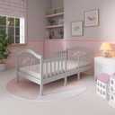 Dream On Me Rosie Toddler Bed in Grey, 54.5" L x 29" W x 24" H