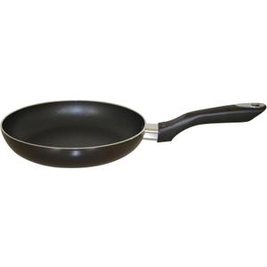 IMUSA 8in Bistro Aluminum Nonstick Fry Pan with Cool Touch Handle, Small Skillet for Eggs, Omelets, Sauteing, and Everyday Cooking, Black