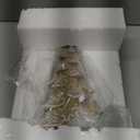 Cynkeyee Gingerbread Christmas Decorations Tree - Christmas Decoration Indoor with Lights Party Decorations Xmas Decor for Women Table Centerpiece 6.5x4.5x10 Inch