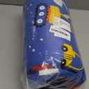 Primlect Thickened Toddler Nap Mat with Removable Pillow and Minky Blanket, Extra Large 55''x35'' Sleeping Bag, Washable, Roll up, Perfect for Daycare, Preschool, Kindergarten, Boys and Girls Blue Car