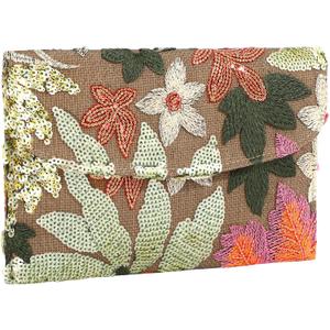 Floral Beaded Clutch Embroidery Sequin Beaded Purse Small Evening Clutch Purses for Women