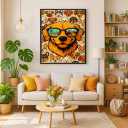 XKOIYOU 5D Diamond Painting Kits for Adults Cool Dog with Sunglasses Full Round Drill Diamond Art Kits Diamond Dots Crystal Rhinestone Crafts Home Wall Decor Gift 12x16 Inch, 11.8x15.7in