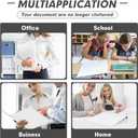 3 Ring Binder 1 Inch, PANDRI 12 Pack 1-Inch Binder Fits Letter Size 8.5'' x 11'' Paper, Versatile Binders for Office Home School, 2 Pockets, White