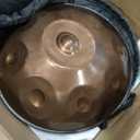 Handpan Steel Drum Instrument 440Hz 10 Notes in D Minor 22inches Handmade, Percussion Instrument
