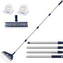 Magic Broom Sweeper, Multifunction Silicone Broom, Household Squeegee for Floor Cleaning, Bathroom, pet Hair, Dark Blue Dog Broom Brush Set (Blue)