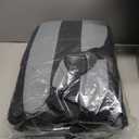 FH Group Three Row Striking Striped Full Set Car Seat Covers, Airbag Compatible & Split Ready  Universal Fit for Cars Trucks & SUVs Gray