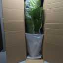 Artificial Fiddle Leaf Fig Tree, 6ft Faux Plant Fake Fig Trees Indoor with White Planter, Artificial Fig Trees with Natural Wood Trunk in Pot for Home Living Room Office Decor