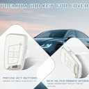 for VW Key Fob Cover, TPU Key Fob Case Cover Fits for VW Volkswagen Atlas Golf Alltrack Atlas Jetta Passat Arteon Tiguan Car Accessories Smart Key Holder, White