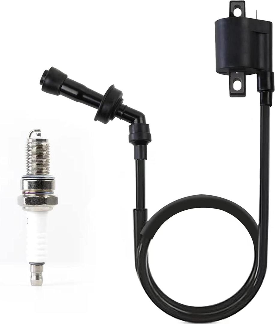 Ignition Coil Spark Plug for Yamaha Grizzly 660 YFM660 2002-2008 Raptor 660R YFM660 2001-2005 Rhino 660 YXR660 2004-2007 3YF-82370-00-00 5FU-82310-00-00 3KJ-82310-10-00