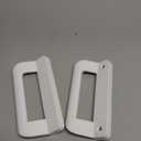 Sliding Door Handle Set (No Lock, Non-Keyed), Fits 5-5/8 Inch Screw Hole Spacing 2 Replacement White Diecast Sliding Patio Glass Door Handles Pulls