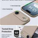 OTOFLY Magnetic for iPhone 17 Air Case,Compatible with Magsafe,Classic Liquid Silicone Mobile Phone Case,Integrated Camera Control Button,Anti-Scratch Microfiber Lining, Light Coffee Brown