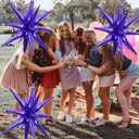 2 x Purple Star Balloons Birthday Wedding Balloons Conjoined Star Balloon for Birthday Shower Wedding Bachelorette Purple Party Decorations Supplies Balloon Sets-3 PCS