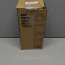 Glass Tumbler with Straw and Lid, 40 oz glass cup with handle, Glass Water Bottles with Time Marker, Silicone Protective Sleeve-White