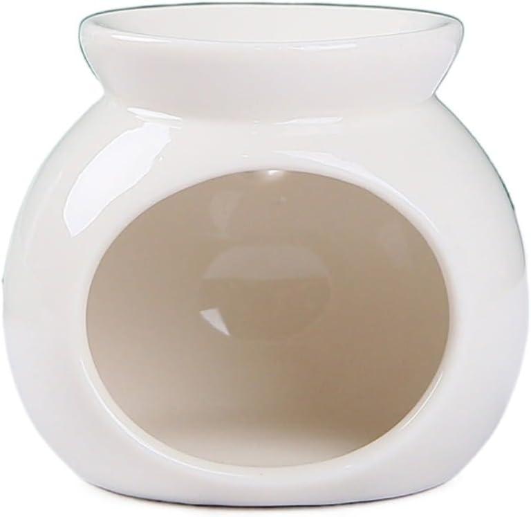Small Ceramic Tealight Candle Holder,2.56 x 2.6 inch, Essential Oil Incense Diffuser Furnace Home Decoration Aromatherapy Ceramic Incense Burner