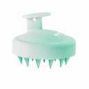 HEETA Scalp Massager Hair Growth, Soft Silicone Scalp Scrubber Shampoo Brush for Exfoliation, Dandruff Removal Head Massage Stress Relax, Wet & Dry Use for Thick Thin Curly Hair Care, Gradient Green