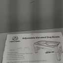 COMESOON Elevated Dog Bowls for Small Medium Dogs, 3 Height Adjustable Raised Stand with 2 Thick 6" Stainless Steel Food Bowls, Non-Slip Feeder Adjusts to 2.75", 6", 7.5", Black