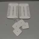 HINIHAO 2pc Wall Mounted Floating Shelf, Self Adhesive Small Shelf, No Drill Adhesive Wall Shelf, Floating Shelves Damage-Free Expand Walls Space for Living Room Kitchen Bathroom (White)