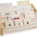 ZICOTO Decorative Bookshelf for Kids - Beautiful Shelf to Display All Books - Perfect Nursery Organizer for Baby Girl or Boy's Montessori Bedroom or Toddler Play Room Decor (Terrazzo)