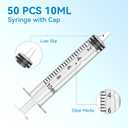 10ml for Liquid, Scientific Labs, Oral, Measurement, Individually Wrapped 50 Pack (No Needle).