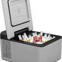 Portable Mini Freezer 12V/24V DC and 110-220V AC for Camping, Road Trip, Travel, Outdoor and Home - Car Compressor Fridge Cooler with APP Control