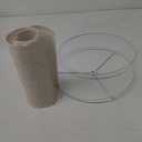 Beige Drum Lamp Shade, 13" Top x 13" Bottom x 10" High, Two Different Top Rings (Spider and UNO Fitter), Lamp Shade for Table Lamps Floor Lamps, Natural Linen Lampshade Replacement, Assembly Required