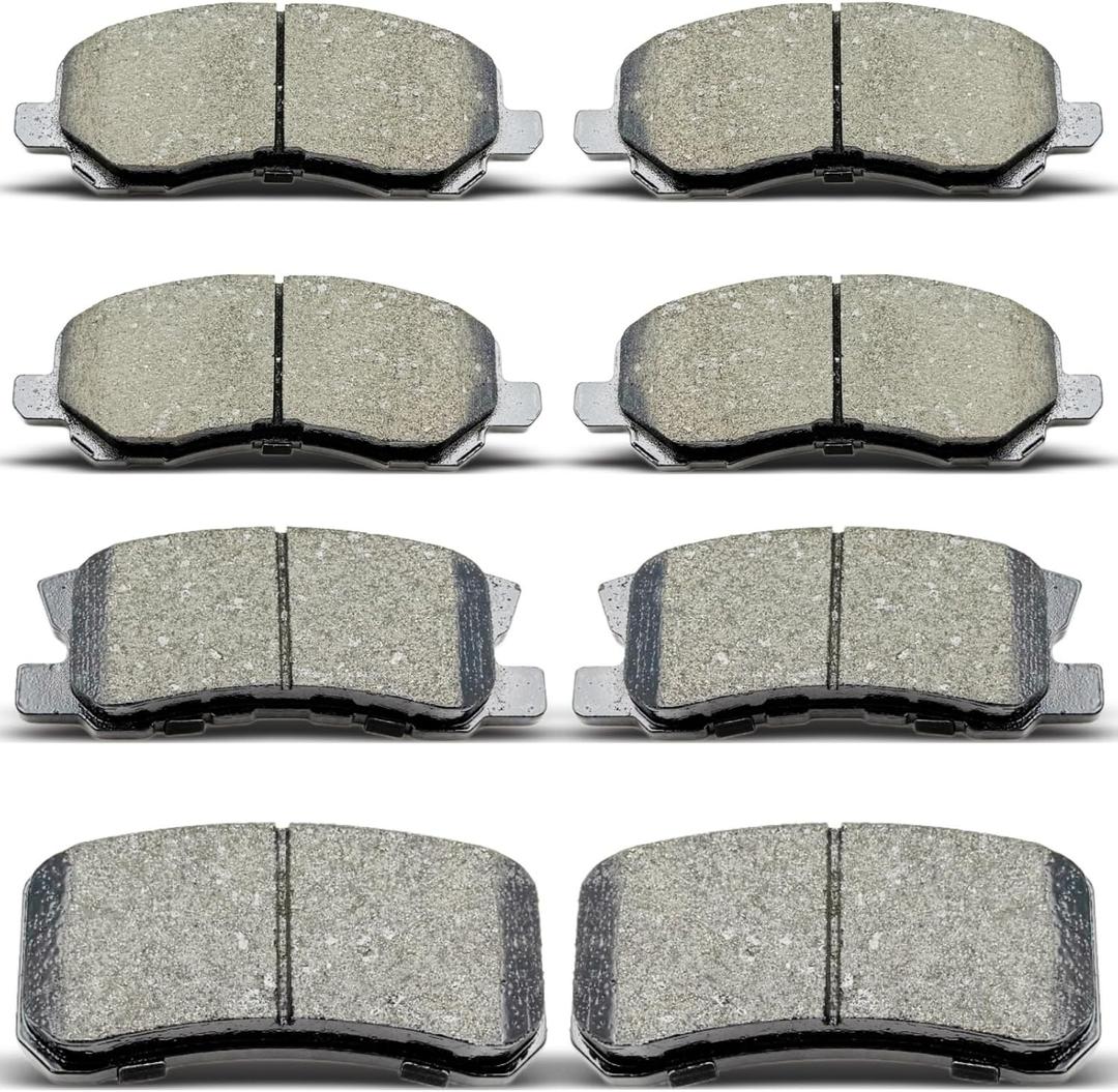 D866 D868 Front Rear Ceramic Brake Pads Set Fit For Chrysler Sebring/200,For Jeep Compass/Patriot,For Mitsubishi Lancer/Outlander/Sport/Rvr,For Dodge Avenger(8 pcs)