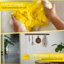 Ceiling Fan Cleaner Duster High Ceiling Extended Fan Blade Cleaner from 13 to 50 Inch Reusable Microfiber Ceiling Fan Duster with Extension Handle for Furniture Bookshelves Wall Door (Yellow)