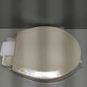 Angol Shiold Slow Close Wood Toilet Seat（Bone, Round 16.5''）