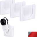 Wall Mount for YI Home (3 Pack) Security Camera - Adhesive Holder, No Hassle Bracket, Strong 3M VHB Tape, No Screws, No Mess Install (White) by Brainwavz