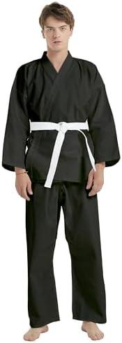 TopTie Karate Uniform with Belt, Karate Gi Student Uniform for Kids Martial Arts Training, Size 0000