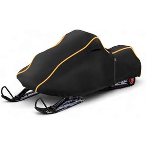 Snowmobile Cover Waterproof Sled Ski Cover 420D Sturdy Oxford Fabric Freeze-Resistant for Polaris for Ski-Doo for Arctic Cat for Yamaha Universal Fits Length 116"-130"
