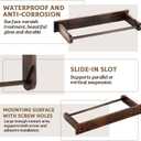 Colingmill Wall Mounted Wood Paper Towel Holder Wooden Roll Hanging Organizer Adhesive No Drill Under Cabinet Wood Paper Towel Holder Kitchen Towels Dispenser Rack
