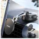 JOYROOM Car Mount for iPhone, [Tri-Fold] MagSafe iPhone Car Mount, [Suction Pro+Gel Base] 360° Rotation iPhone Car Holder, Strong Magnet for iPhone 17 Pro Max and Other Series[Not for Charging]