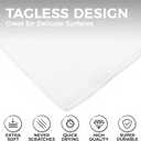 The Rag Company - All-Purpose Microfiber Terry Cleaning Towels - Commercial Grade, Highly Absorbent, Lint-Free, Streak-Free, Kitchens, Bathrooms, Offices, 300gsm, 16in x 16in, White (12-Pack)