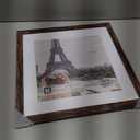 13x13 Picture Frame with Real Glass Wood Frame (Mat 11x11), 1 Pack
