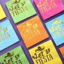 Baderke 100 Pcs Fiesta Napkins, 2 Ply Disposable Themed Napkins, Wood Pulp, 5 Colors