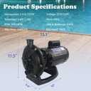 PB4-60 Booster Pump Kit 3/4 HP Replacement for Pentair Polaris PB4-60 Pool Booster Pump,Compatible with Hayward/Letro/Polaris 280/380/480/3900 Pressure-Side Pool Cleaner,115/230V,Quieter Operation