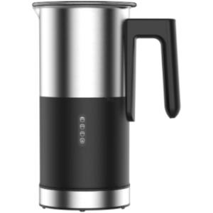Electric Milk Frother and Steamer, 8.11oz/240ml Milk Steamer and Frother for Latte or Hot Chocolate, BPA Free, 4 Functions, Enjoy Perfect Milk Froth in 2 Min - Black