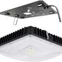 LED Canopy Lights 70W, AC100-277V,8750Lumens 5000K,Waterproof IP65 Canopy LED Light, Square Led Light Fixture
